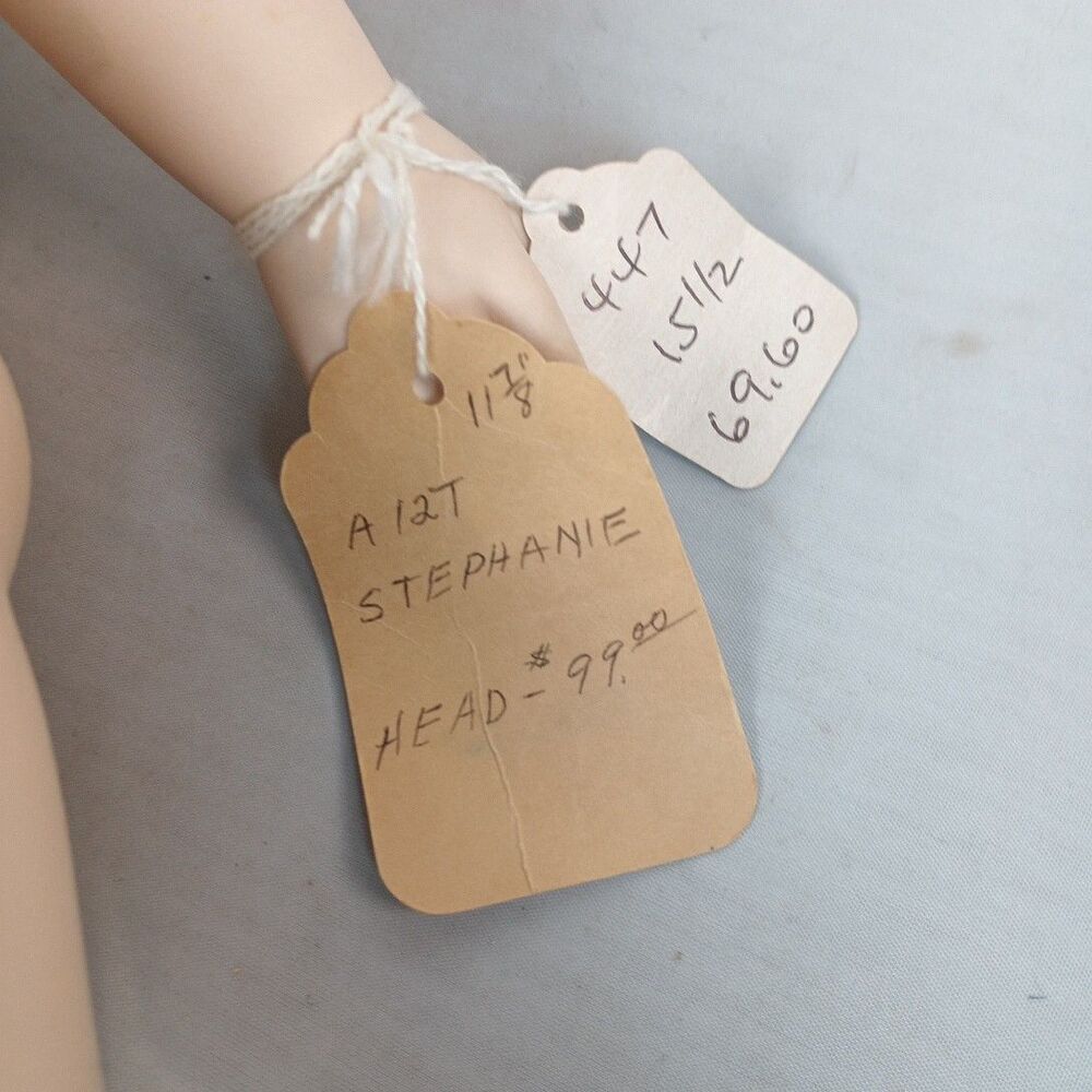 21" Tall Byron Molds 83 Composition Doll Body Jointed Lady Body Bisque Head Hair - Picture 7 of 11